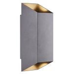 Nordlux Nico Luce Da Parete Aluminium Antracite Up & Down | IP54 - Adatto per 2x GU10