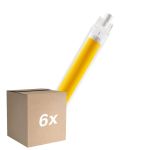 Confezione Multipack 6x Osram LED Slim Line R7S LED R7S 118mm Chiara 8W 806lm - 827 Bianco Molto Caldo | Sostitutiva 60W