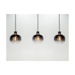 Eglo Luce Pendente Oilella Acciaio Nero Oro | IP20 - Adatto per 3x E27 
