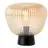 Brilliant Lampada Da Tavolo Kaizen Vetro Metallo Nero Beige | 250mm - Adatto per 1x E27