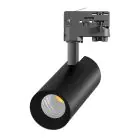 Noxion Luce A Binario LED 3 Fasi Ecowhite Aluminium Nero 20W 1970lm 36D - 830 Luce Calda -  | UGR 